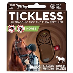 Ultradźwiękowa ochrona przed kleszczami TickLess Horse - dla koni - Brown