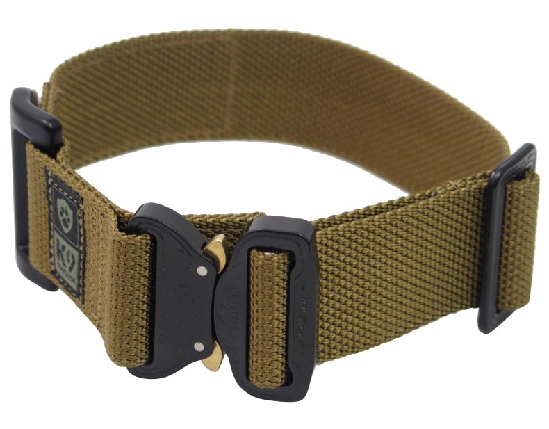 Obroża taktyczna dla psa K9 Thorn Cobra Alpha coyote - średni pies