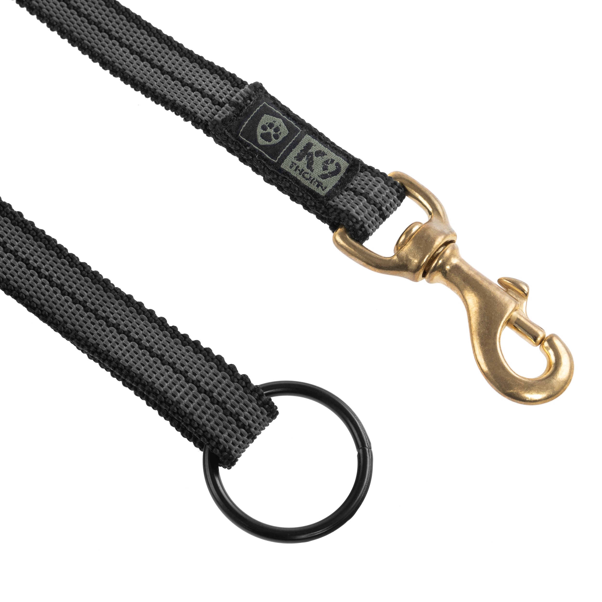 Smycz antypoślizgowa K9 Thorn czarna - 100 cm