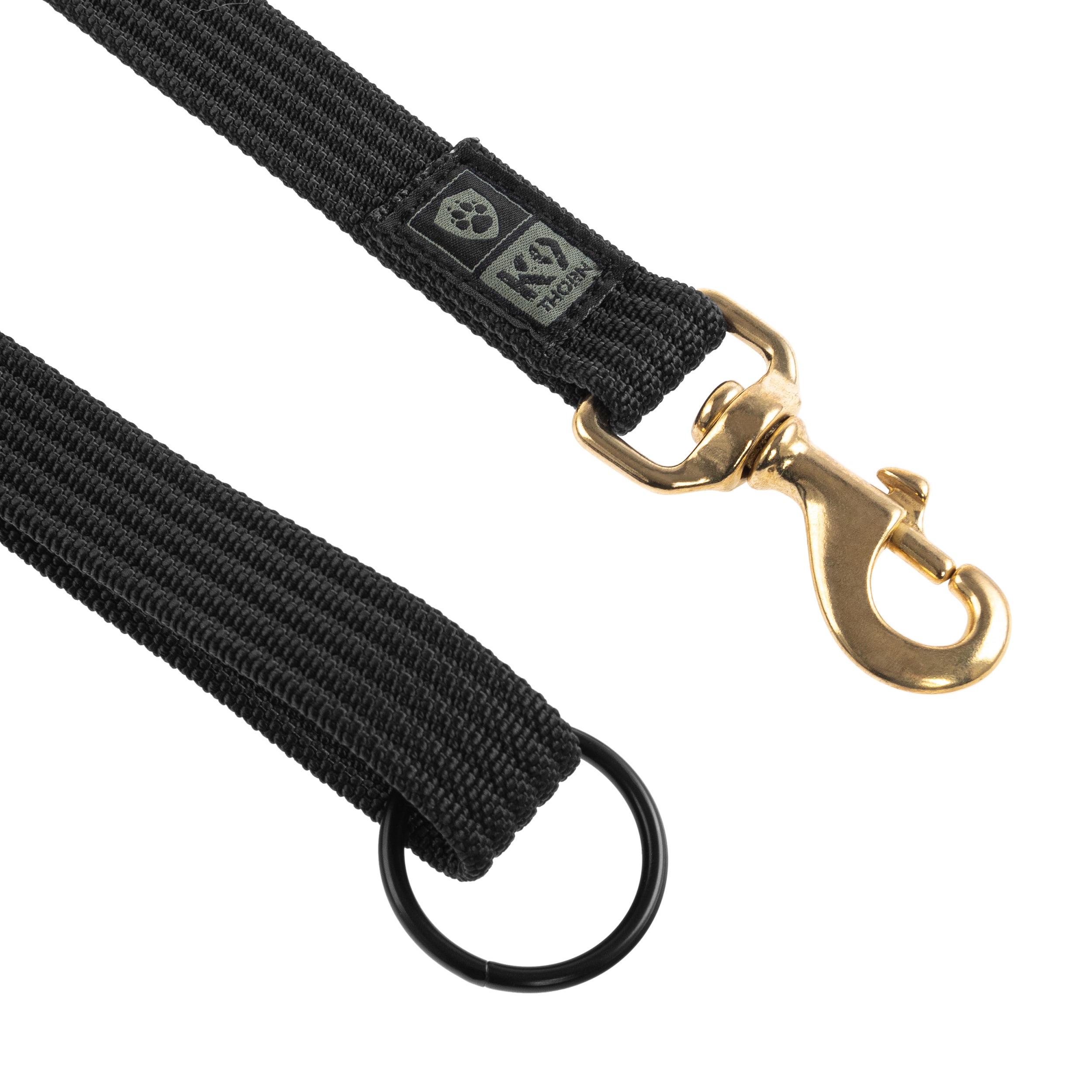 Smycz K9 Thorn z D-ringiem Black - 150 cm