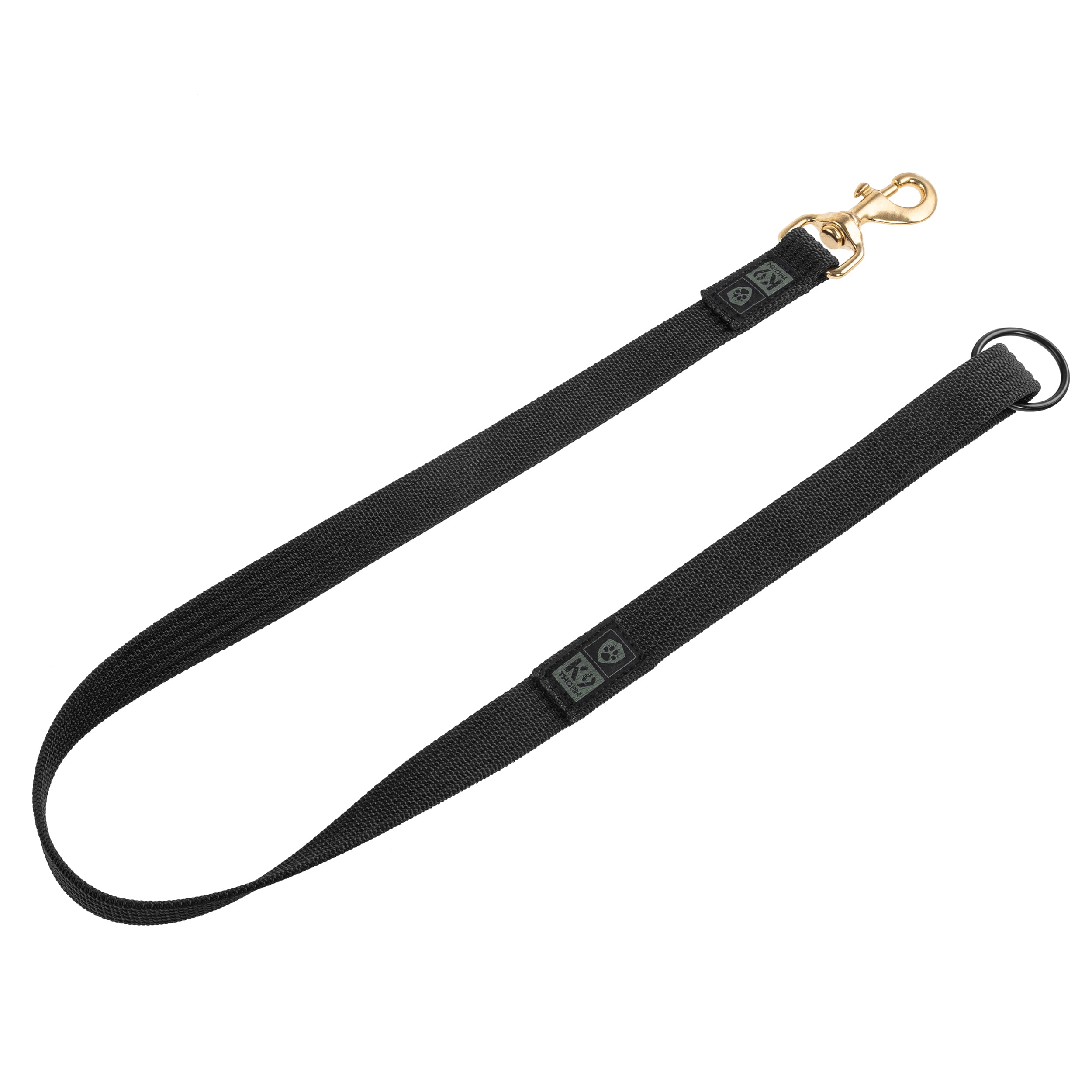 Smycz K9 Thorn z D-ringiem Black - 150 cm