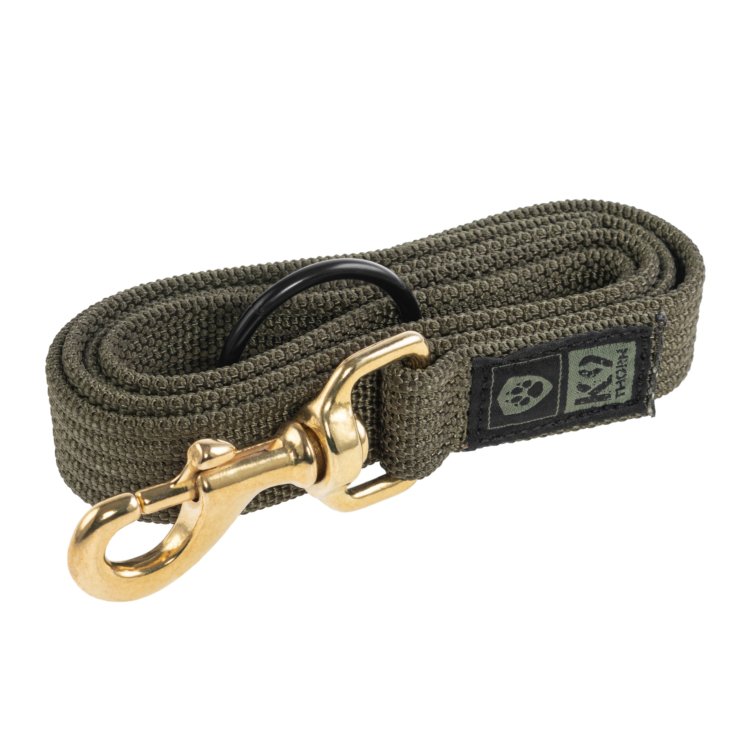 Smycz K9 Thorn z D-ringiem Olive - 200 cm