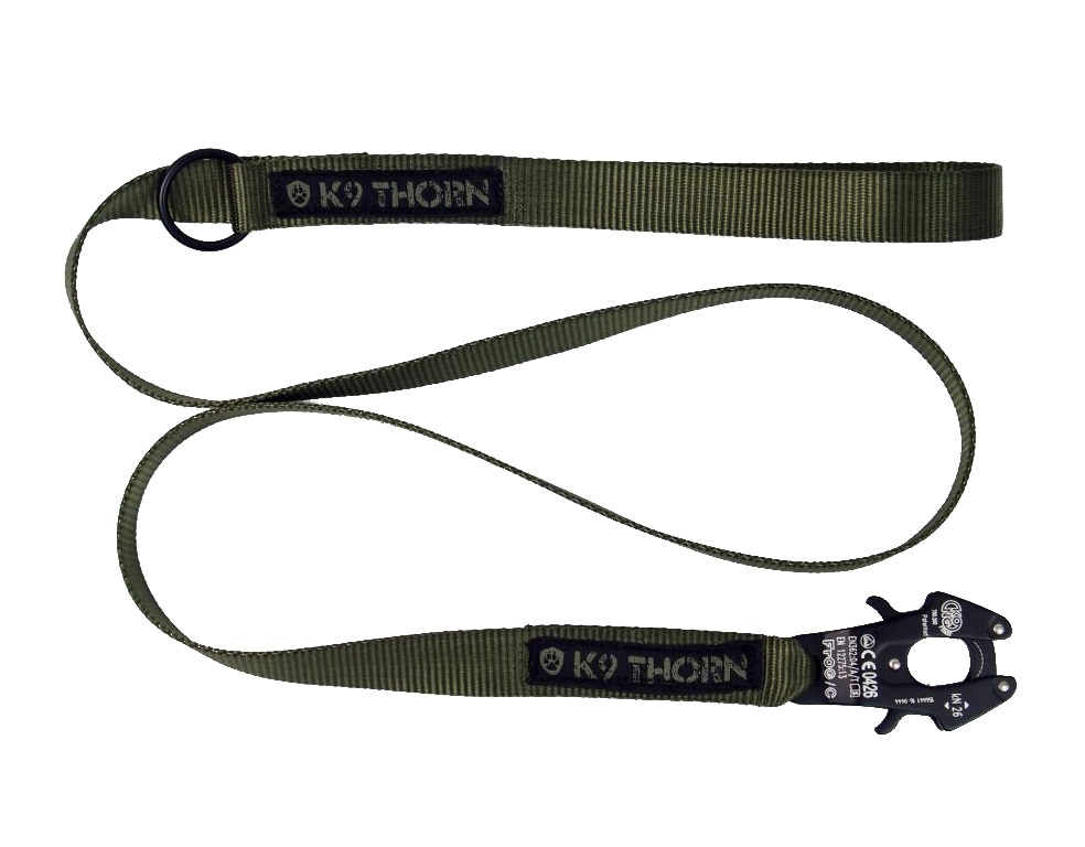 Smycz K9 Thorn Kong Frog Olive - 100 cm
