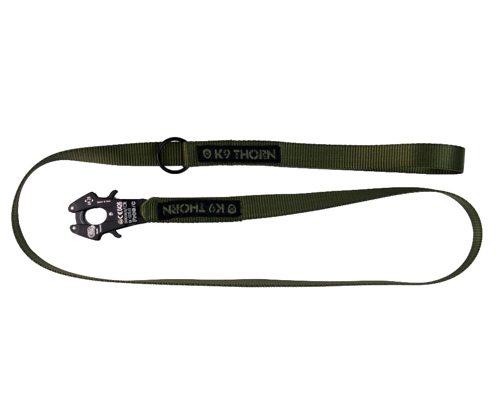 Smycz K9 Thorn Kong Frog Olive - 100 cm