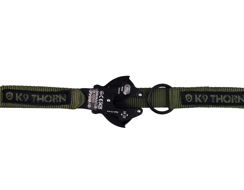 Smycz K9 Thorn Kong Frog Olive - 150 cm