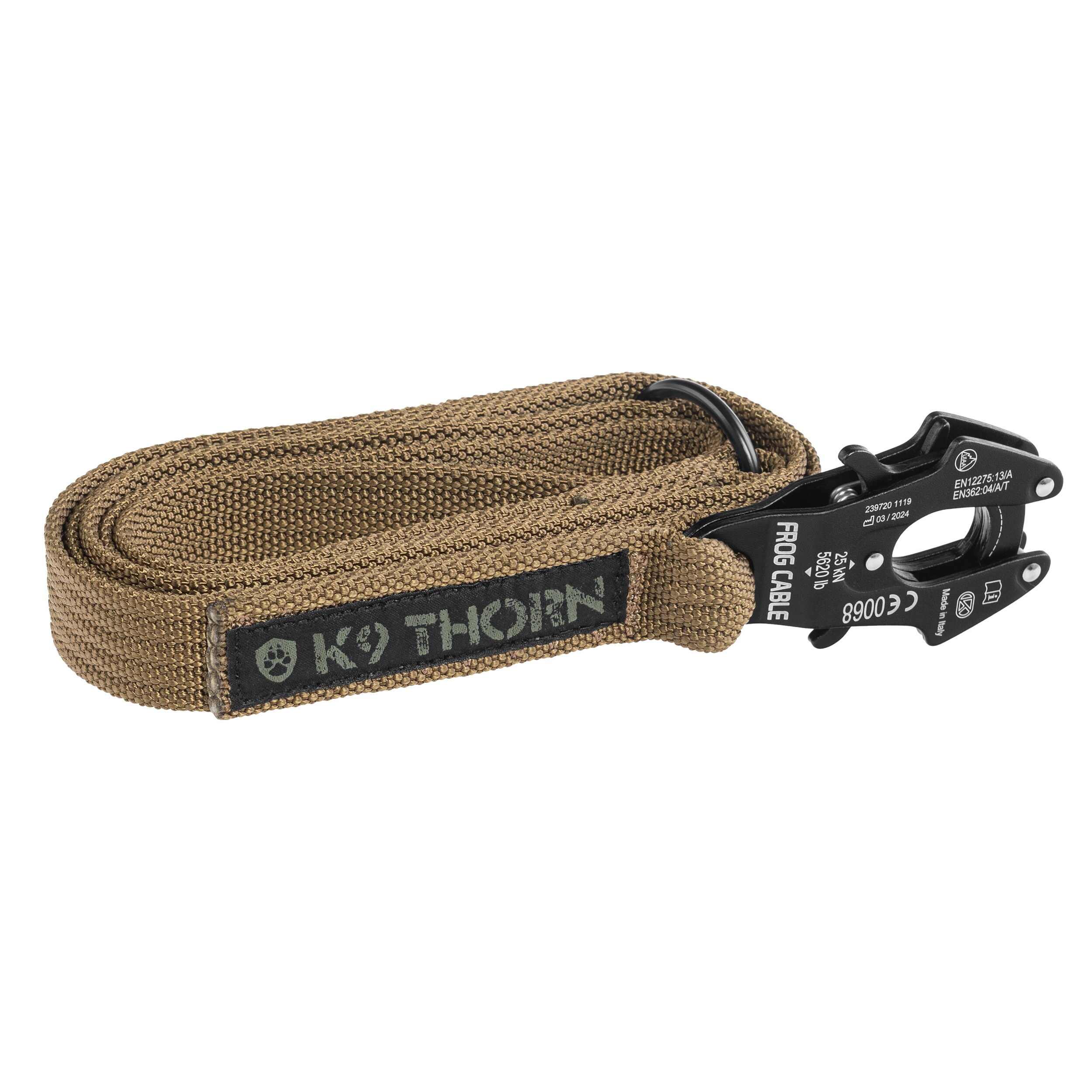 Smycz K9 Thorn Kong Frog Coyote - 200 cm