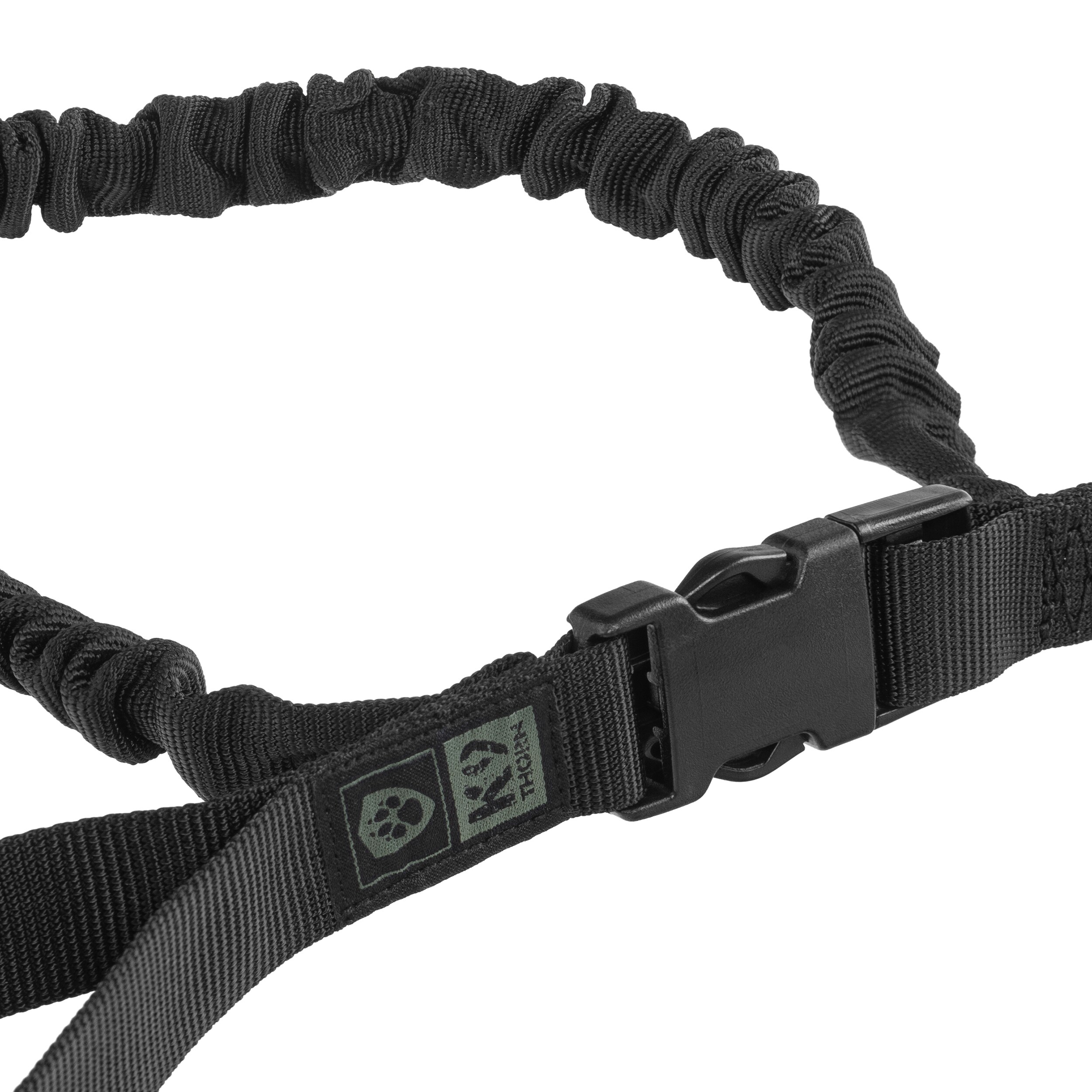 Smycz K9 Thorn z amortyzatorem czarna - 150 cm