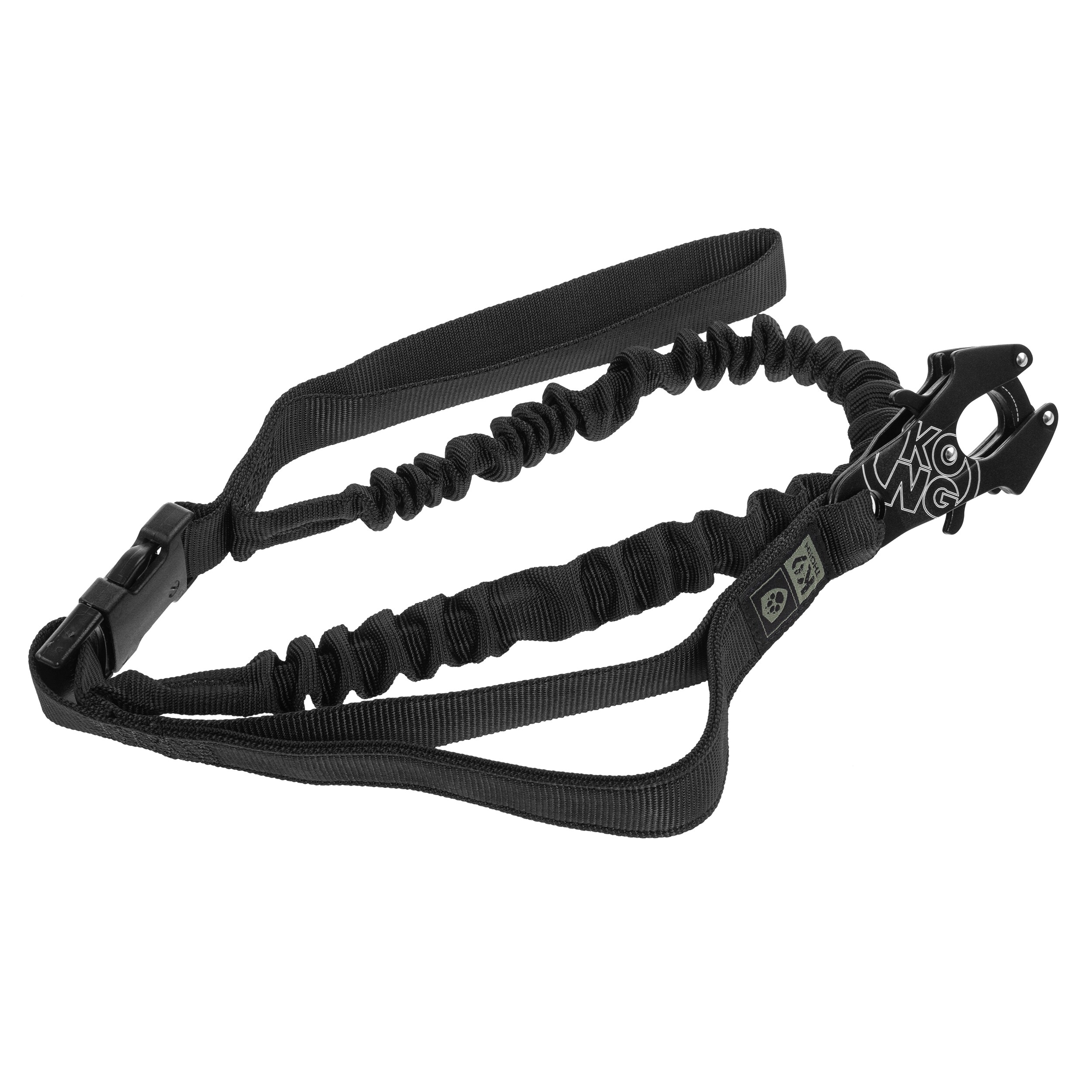 Smycz K9 Thorn Kong Frog z amortyzatorem czarna - 272 cm