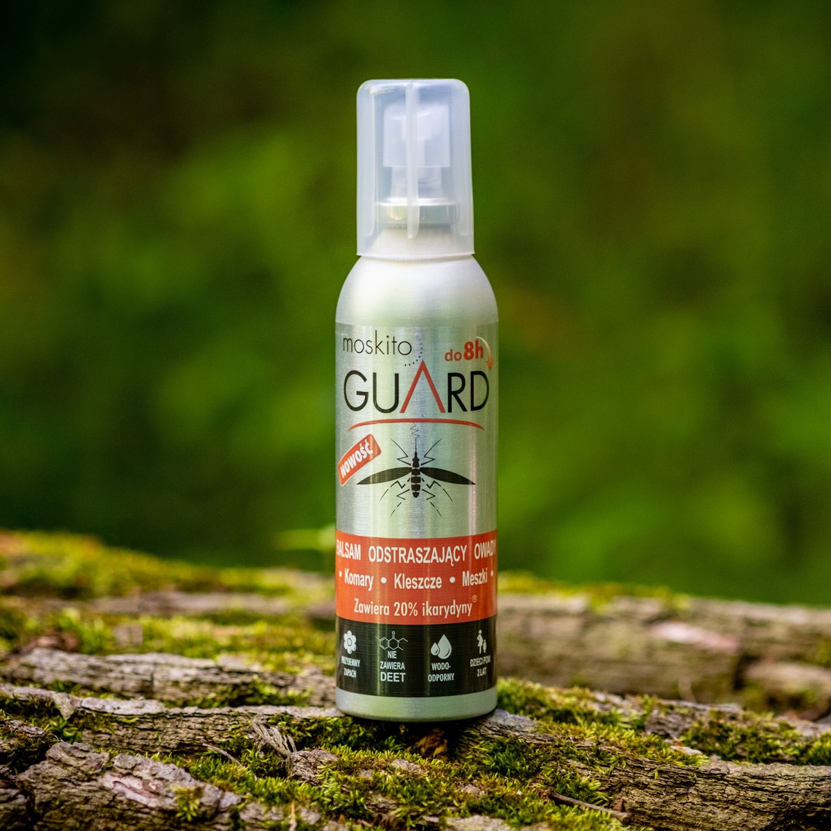 Repelent na komary, kleszcze i meszki Moskito Guard Ikarydyna 20% - balsam 75 ml