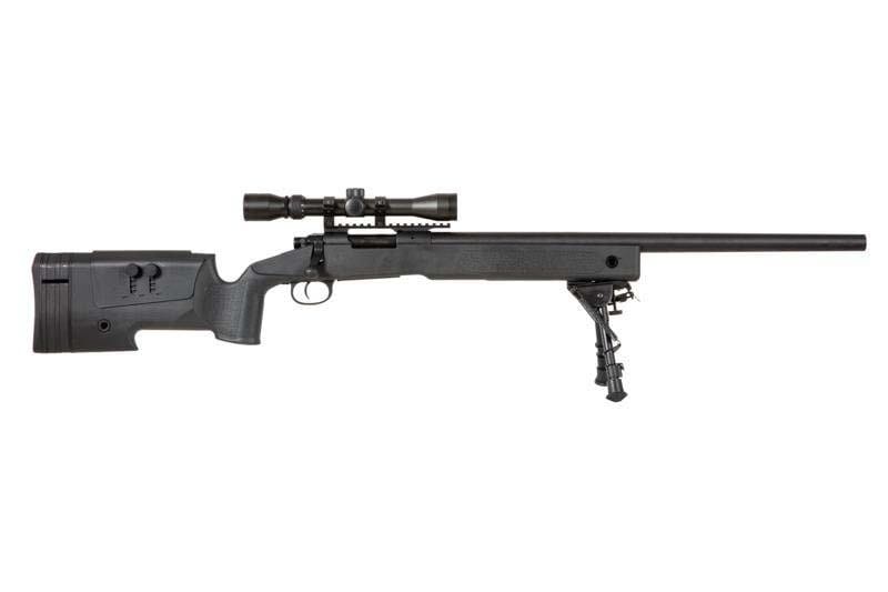 Karabin snajperski ASG Specna Arms SA-S02 CORE z lunetą i dwójnogiem - Black