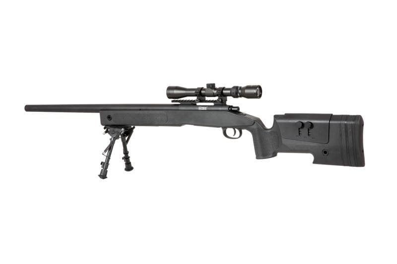 Karabin snajperski ASG Specna Arms SA-S02 CORE z lunetą i dwójnogiem - Black