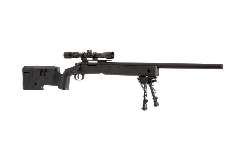 Karabin snajperski ASG Specna Arms SA-S02 CORE z lunetą i dwójnogiem - Black