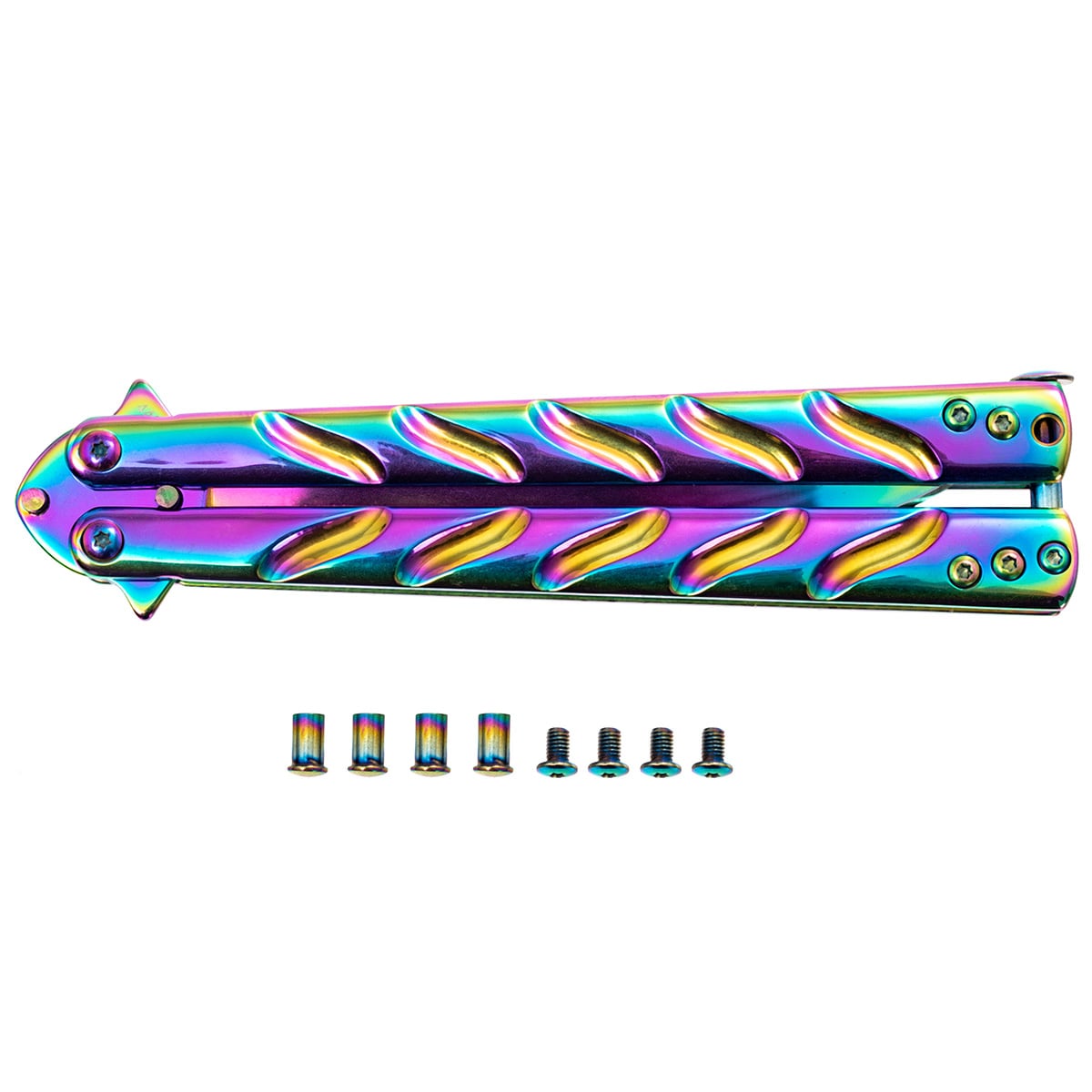 Складаний ніж-метелик Boker Magnum Balisong Rainbow