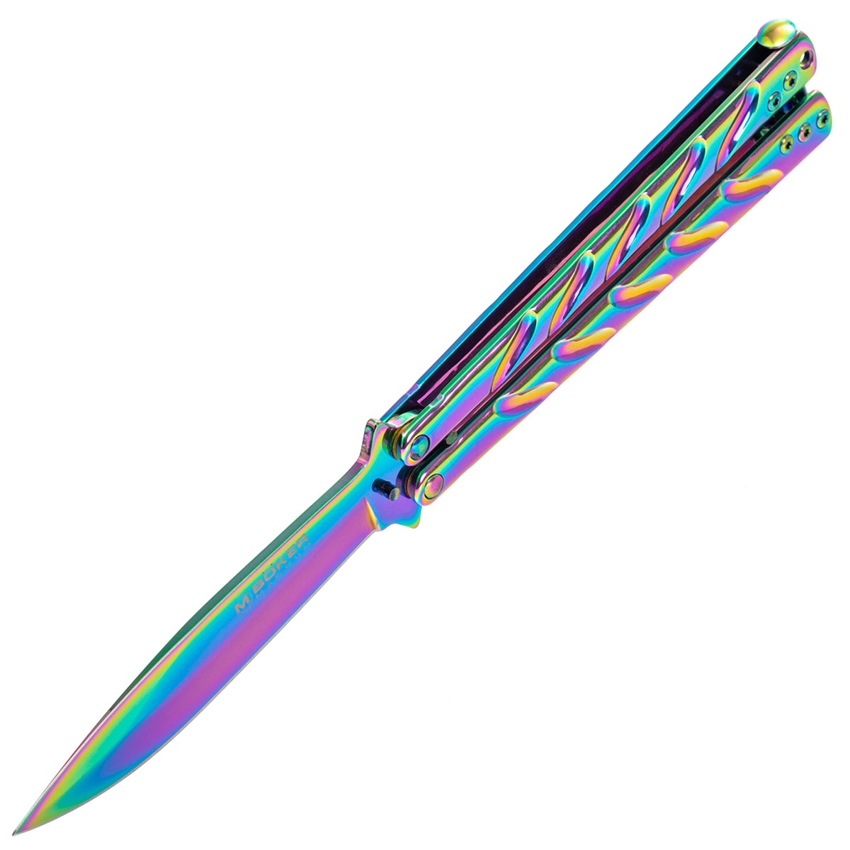 Складаний ніж-метелик Boker Magnum Balisong Rainbow