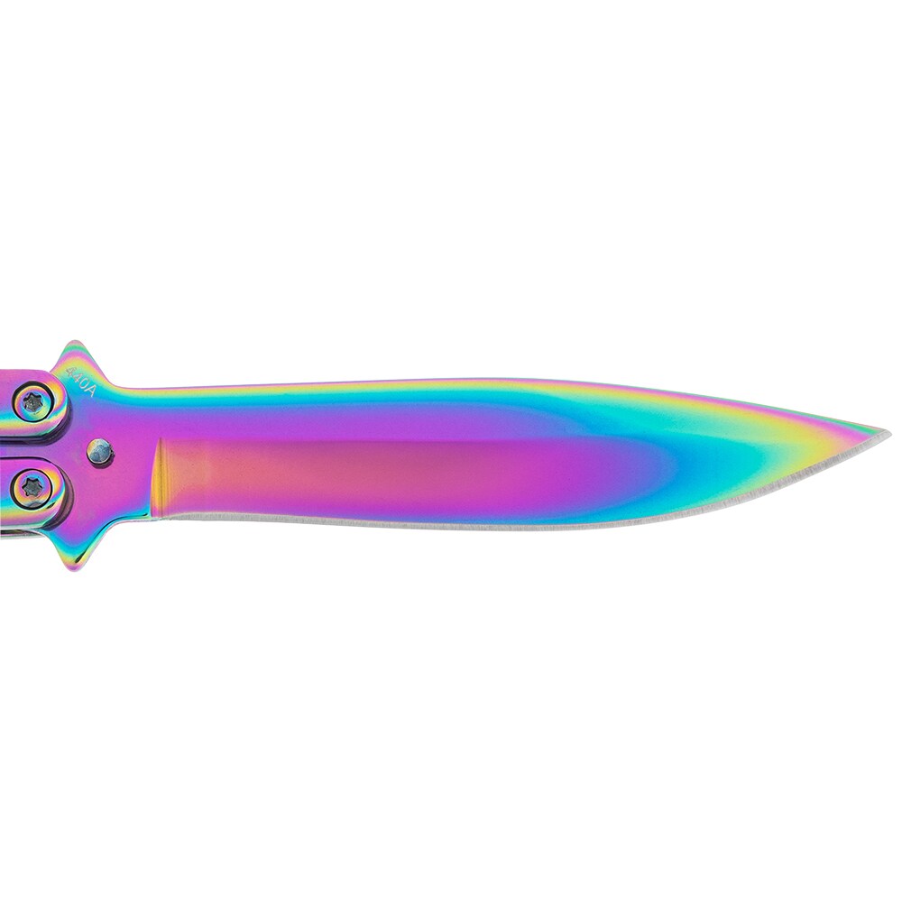Складаний ніж-метелик Boker Magnum Balisong Rainbow