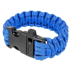 Bransoletka Paracord Element klamra z gwizdkiem - Blue