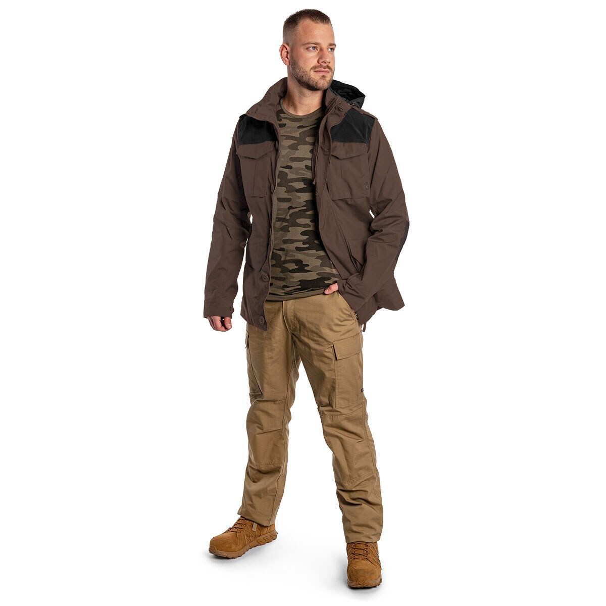 Kurtka Helikon-Tex M65 Covert - Earth Brown/Black