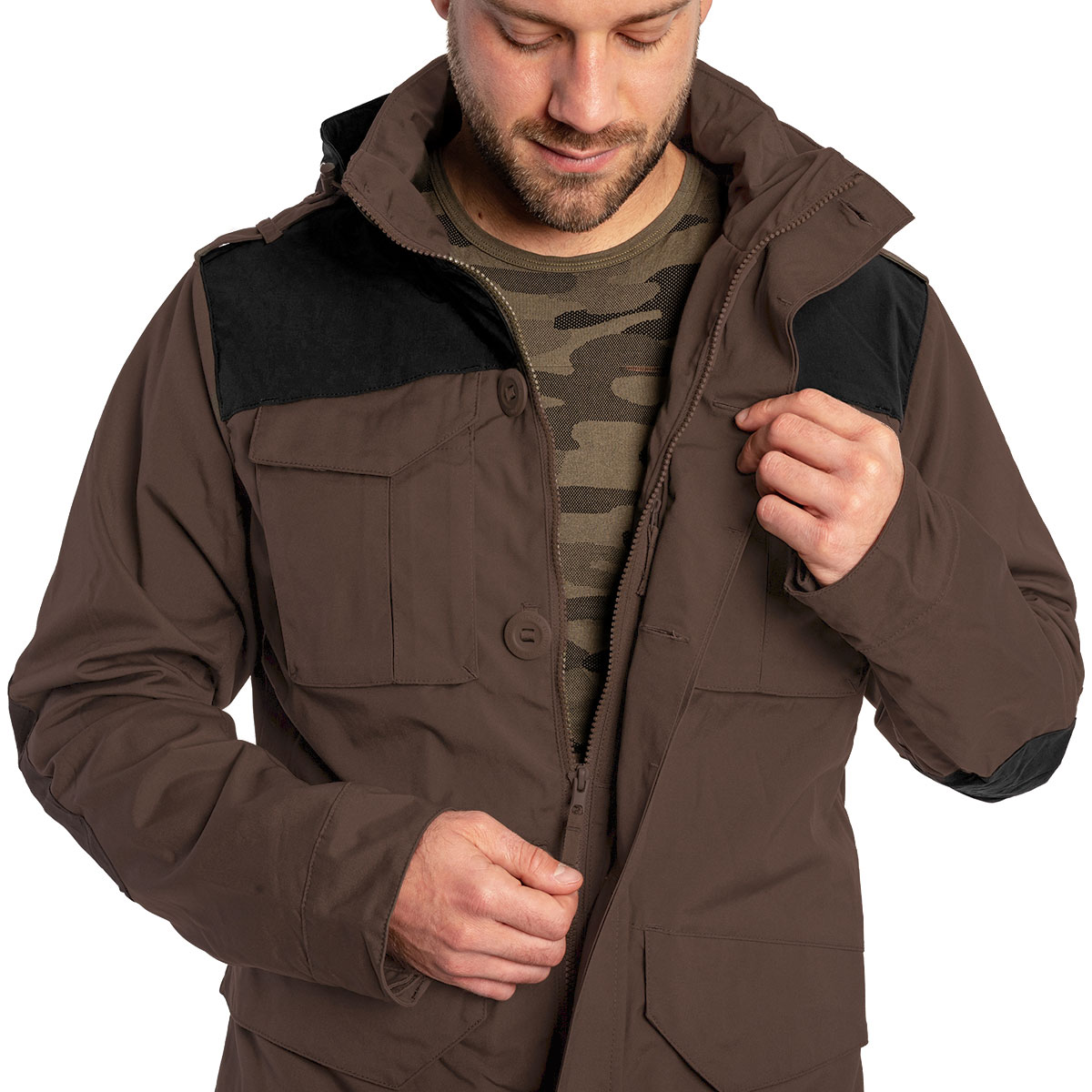 Kurtka Helikon-Tex M65 Covert - Earth Brown/Black