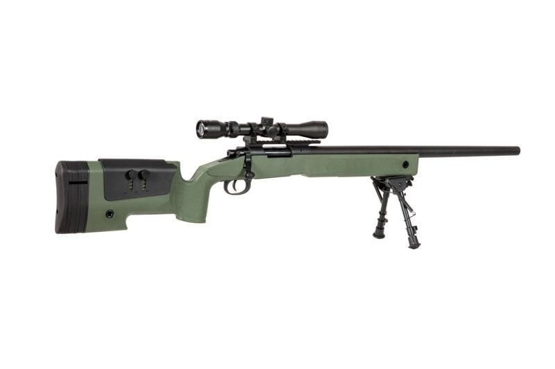 Karabin snajperski ASG Specna Arms SA-S02 CORE z lunetą i dwójnogiem - 
Olive