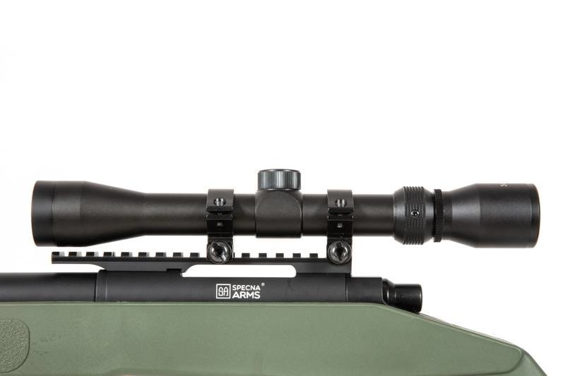 Karabin snajperski ASG Specna Arms SA-S02 CORE z lunetą i dwójnogiem - 
Olive
