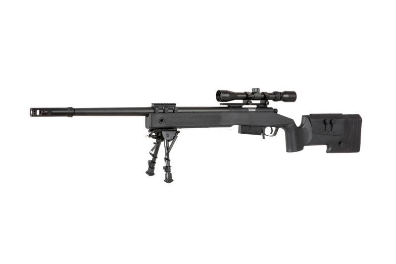 Karabin snajperski ASG Specna Arms SA-S03 CORE z lunetą i dwójnogiem - czarny