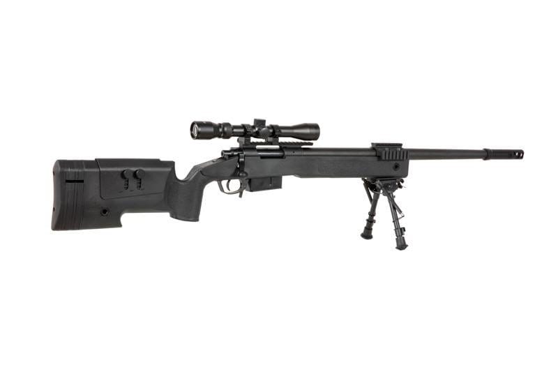 Karabin snajperski ASG Specna Arms SA-S03 CORE z lunetą i dwójnogiem - czarny