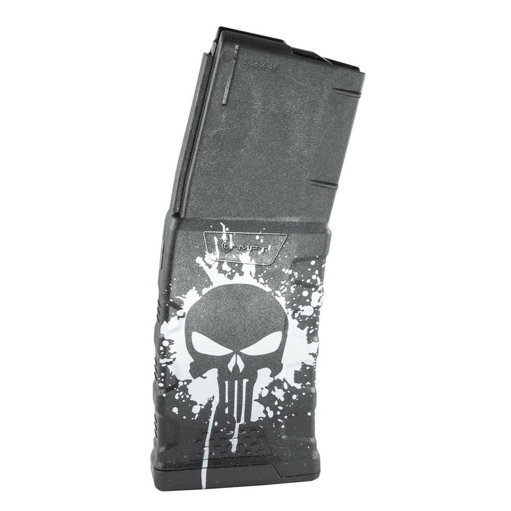 Magazynek 30 nabojowy MFT Extreme Duty Punisher Skull kal. 5,56 x 45 mm/.223 do karabinów AR15/M4