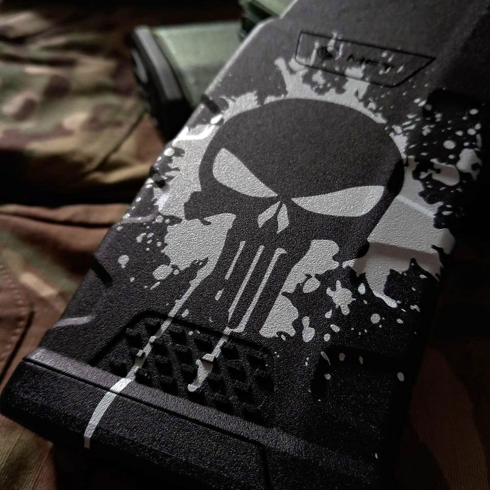 Magazynek 30 nabojowy MFT Extreme Duty Punisher Skull kal. 5,56 x 45 mm/.223 do karabinów AR15/M4