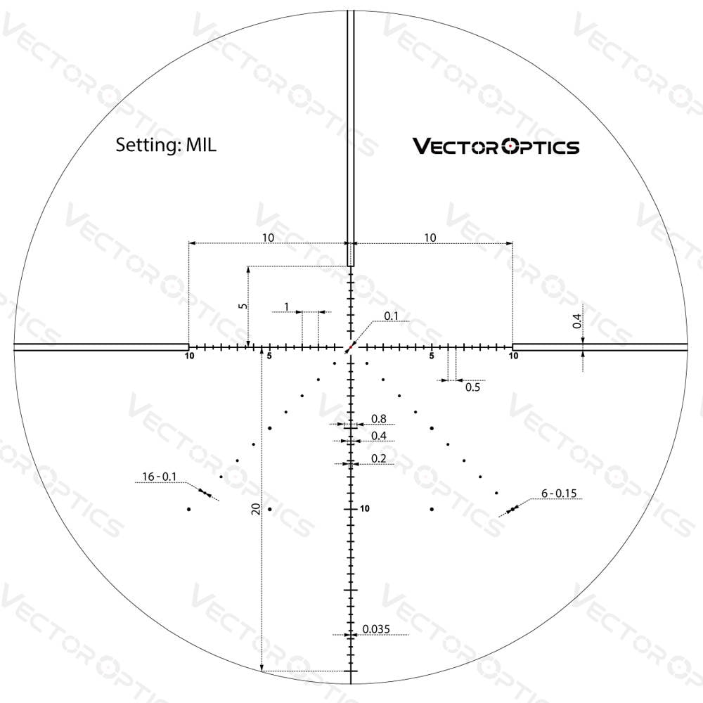 Luneta celownicza Vector Optics Veyron 6-24x44 First Focal Plane IR
