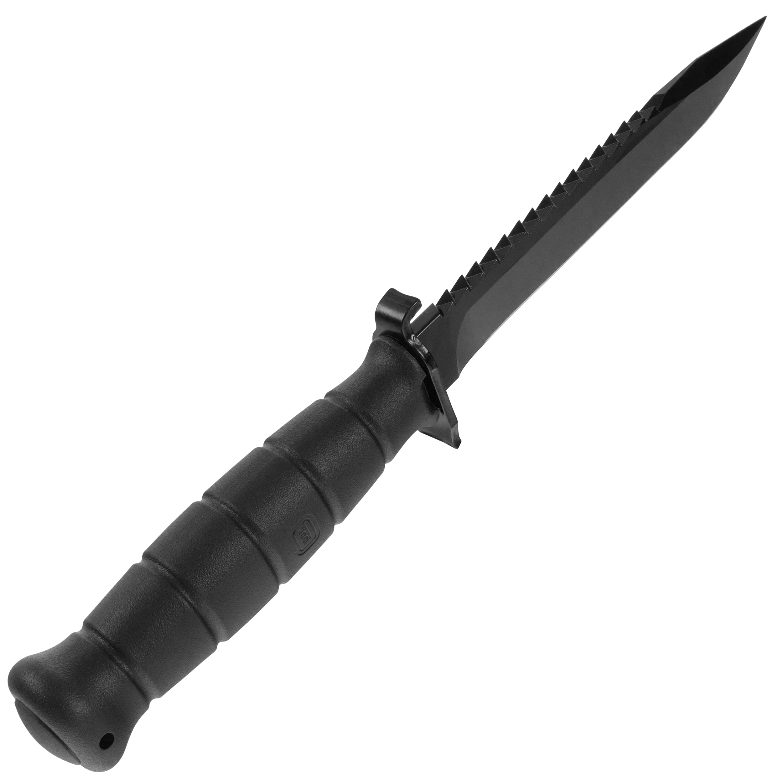 Військовий ніж Glock FM81 Black з пилкою