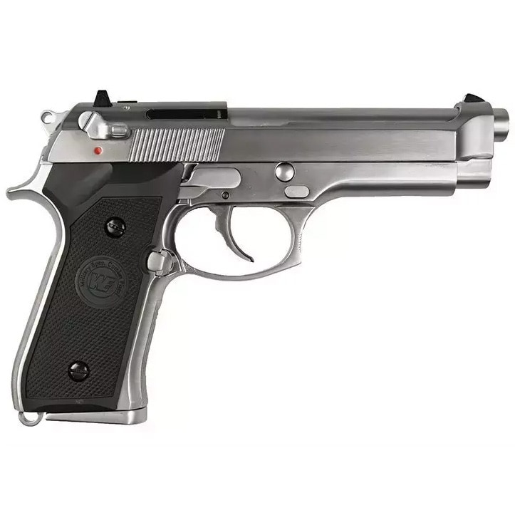 Pistolet ASG GBB WE M92 v.2 LED Box - Silver