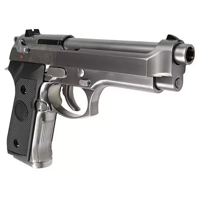 Пістолет ASG GBB WE M92 v.2 LED Box - Silver