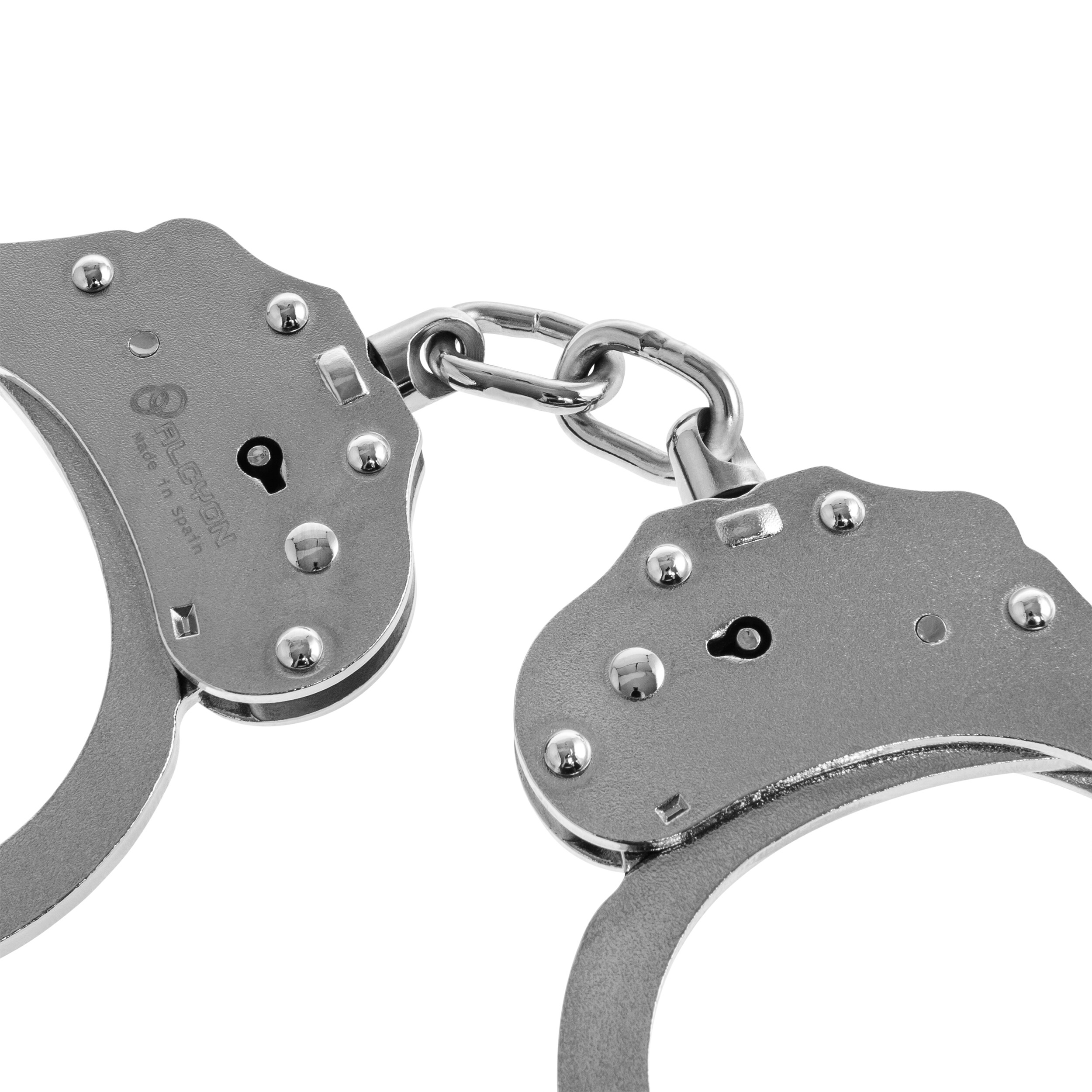 Kajdanki łańcuszkowe Alcyon Chain Steel Double Sided Double Lock - Srebrne