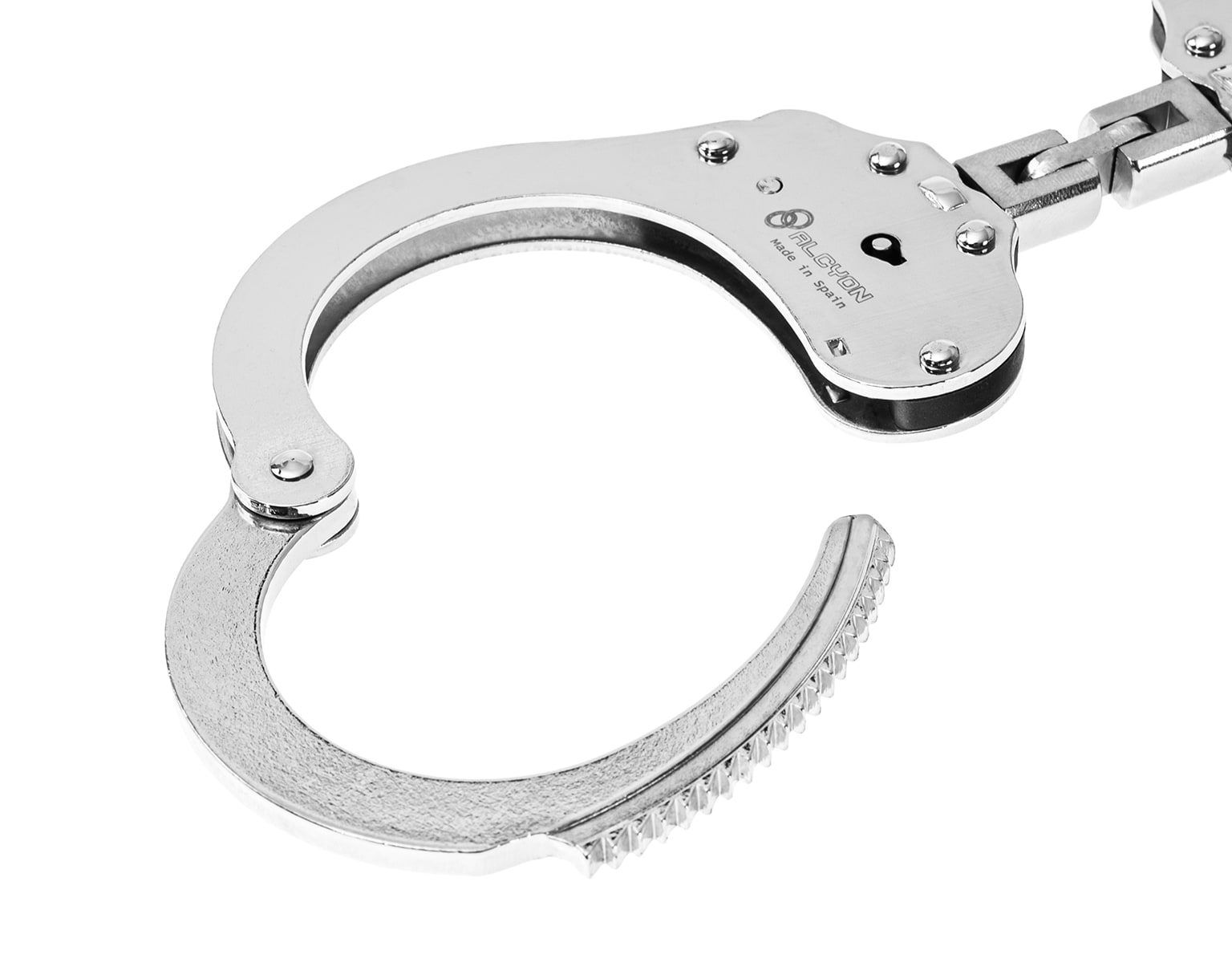 Kajdanki przegubowe Alcyon Hoop Steel srebrne