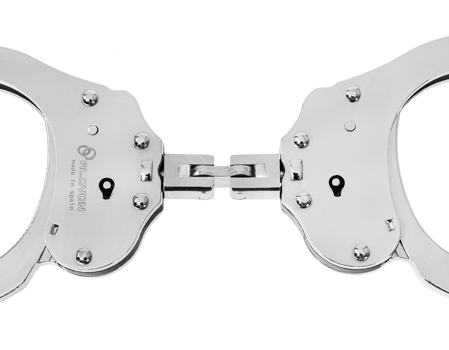 Kajdanki przegubowe Alcyon Hoop Steel srebrne