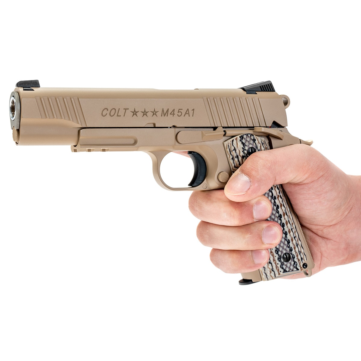 Pistolet GBB Cybergun Colt M45A1 - tan