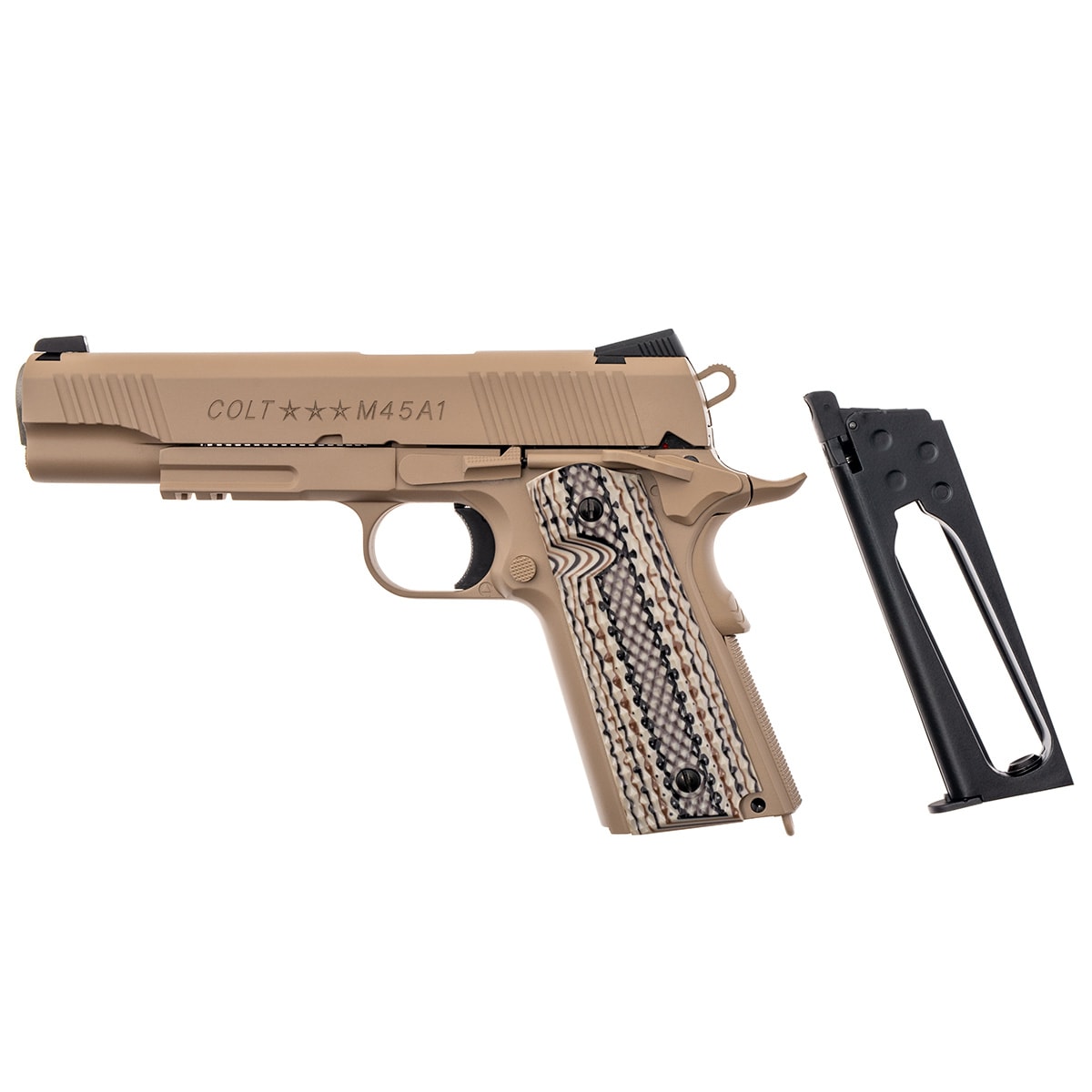 Пістолет GBB Cybergun Colt M45A1 - коричневий