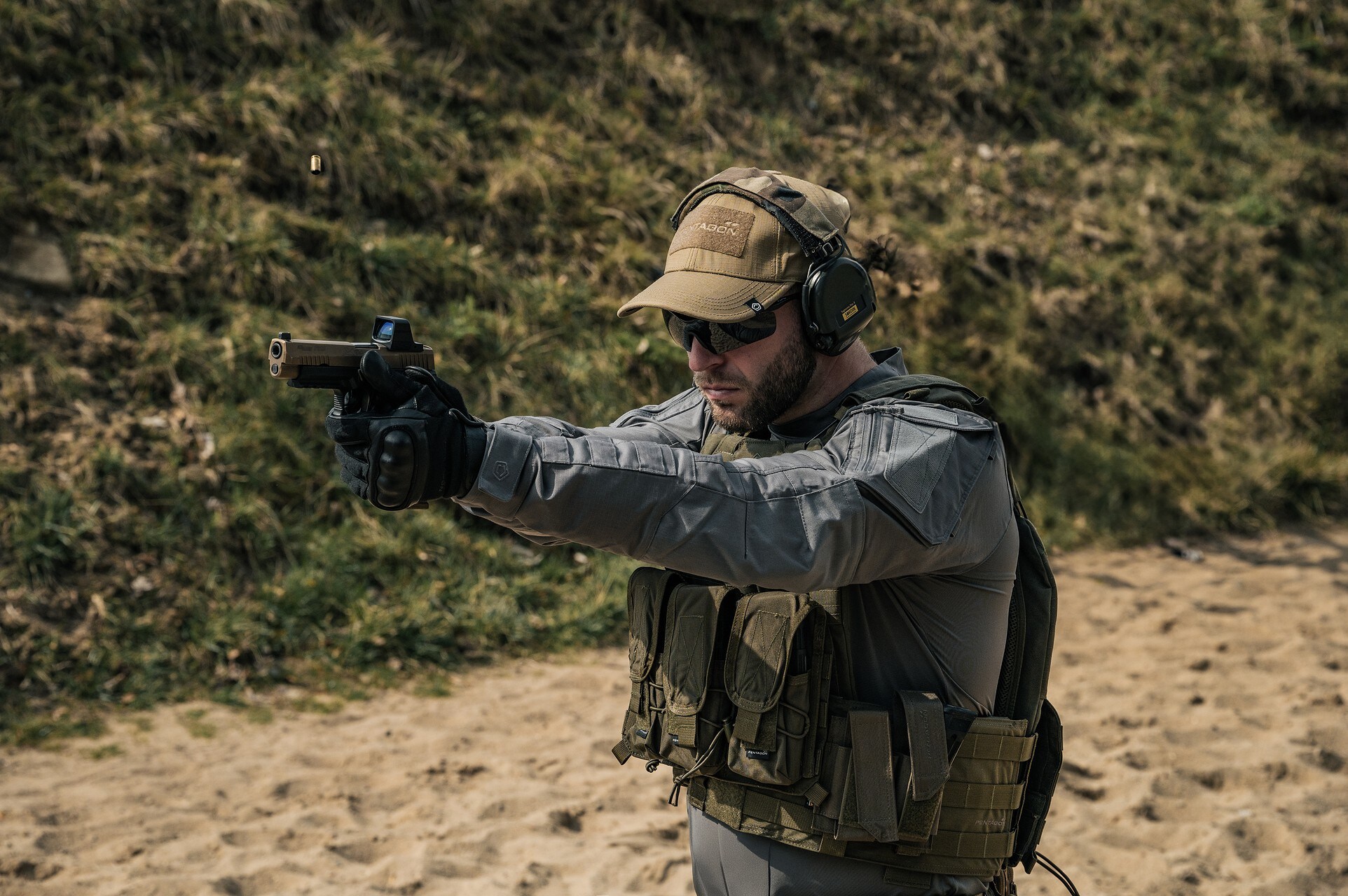 Плитоноска Pentagon Milon - RAL 7013