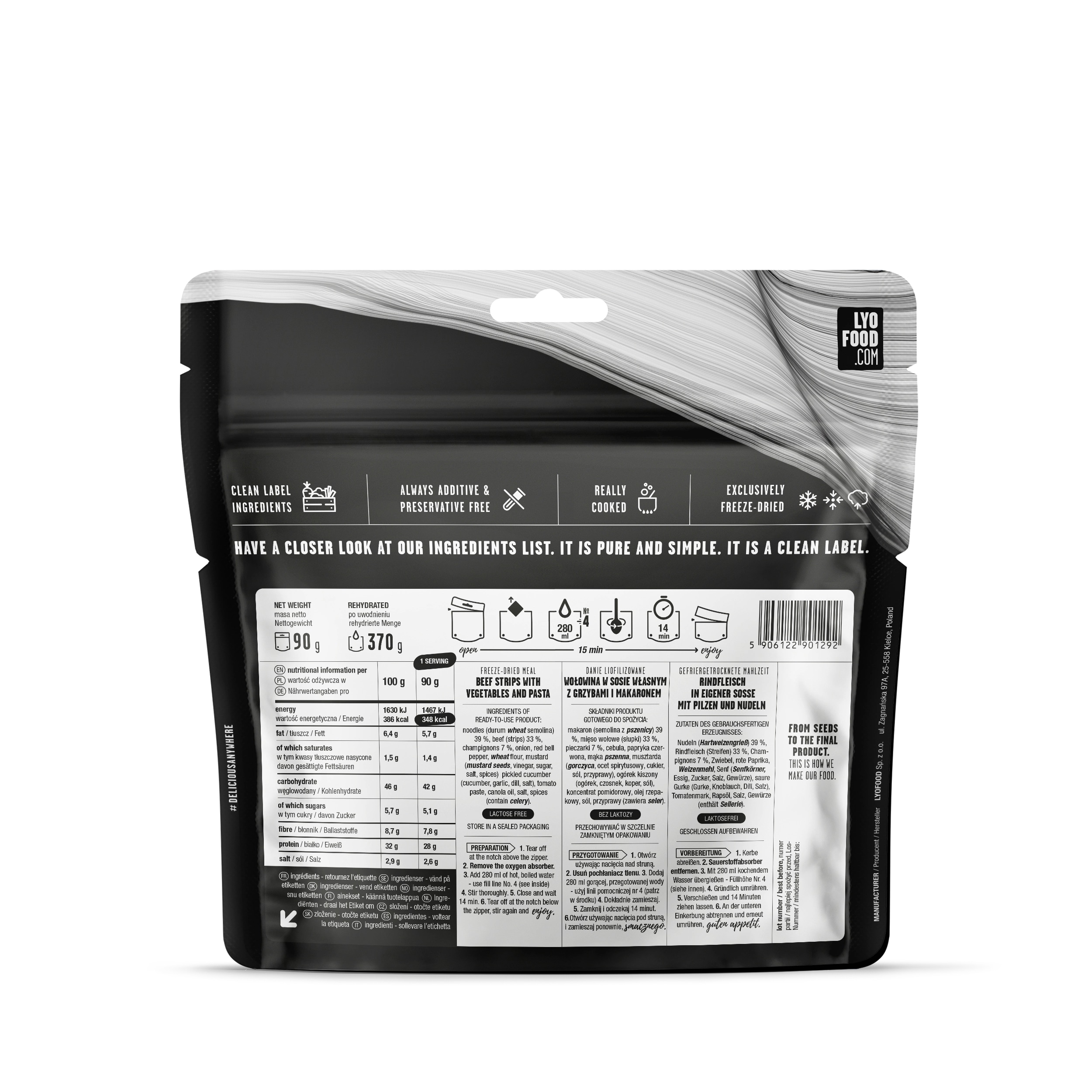 Żywność liofilizowana LYOFOOD Strogonow 370 g