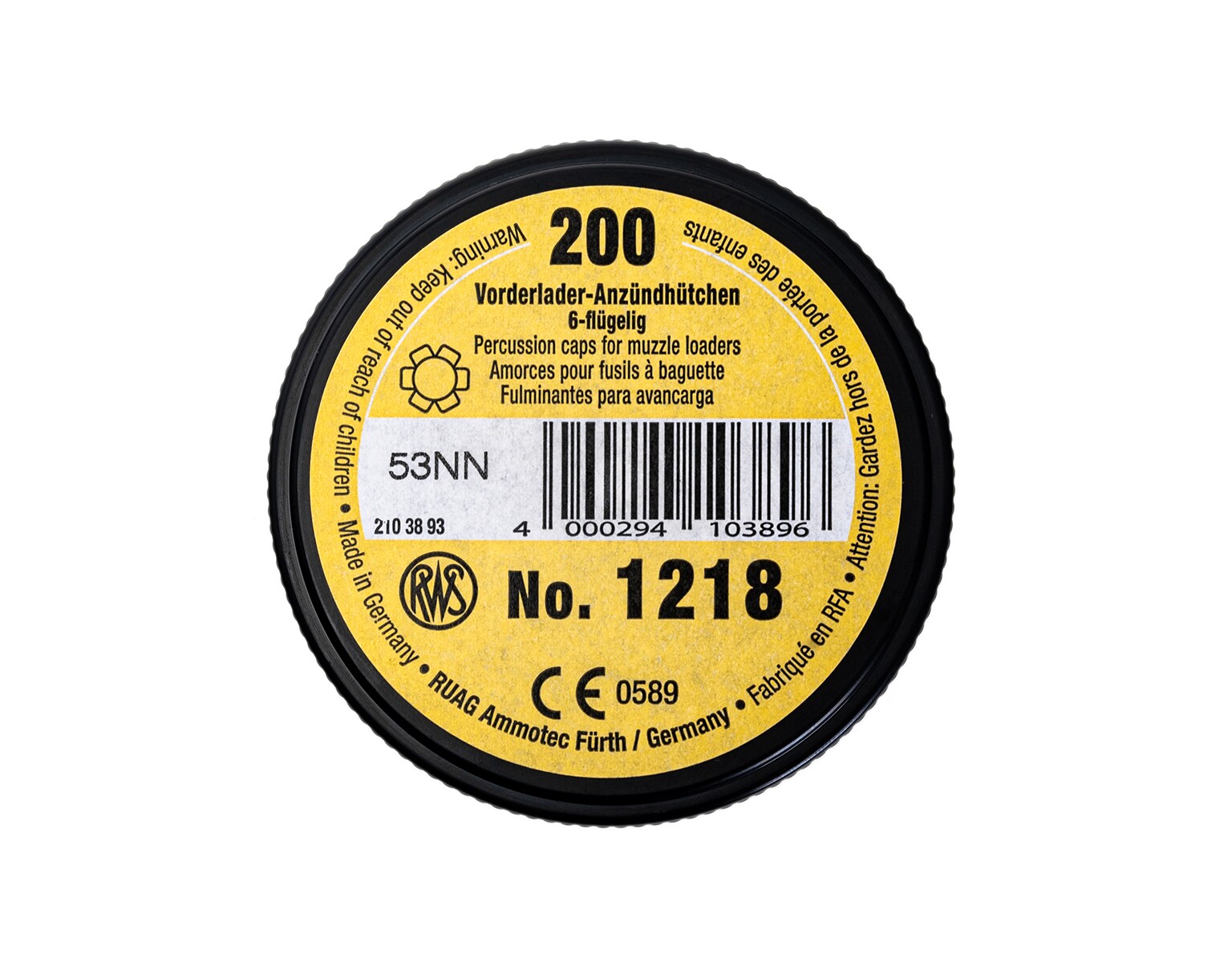 Kapiszony RWS No. 1218 Sharps 6 mm - 200 szt.