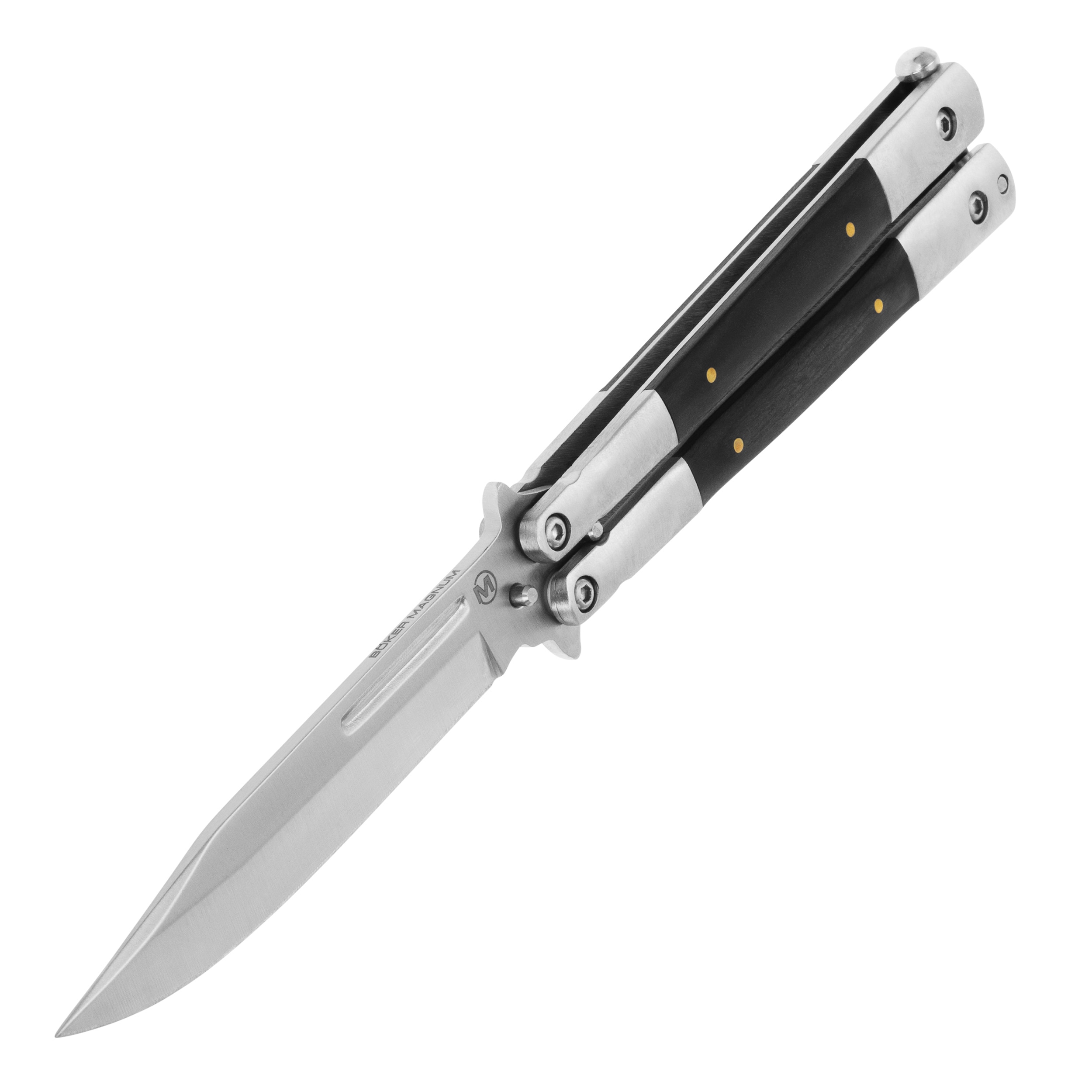 Nóż składany motylek Boker Magnum Balisong Wood