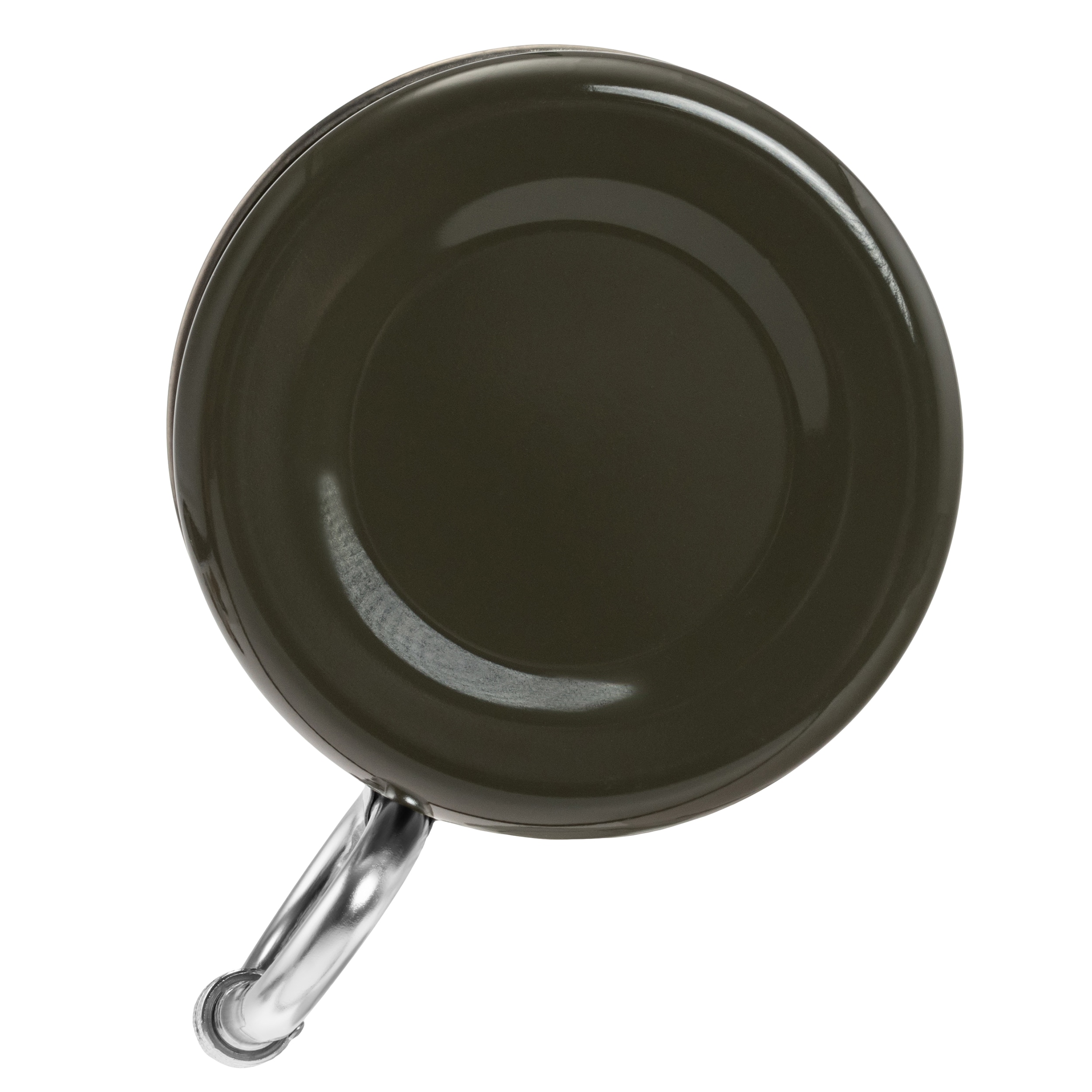 Kubek stalowy Mil-Tec z karabinkiem 500 ml - Olive