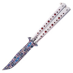 Складаний ніж-метелик Chakra Damascus