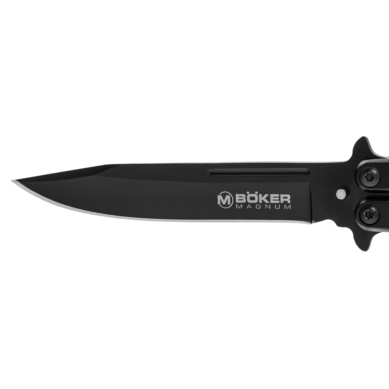 Boker Magnum Balisong Folding Knife All Black