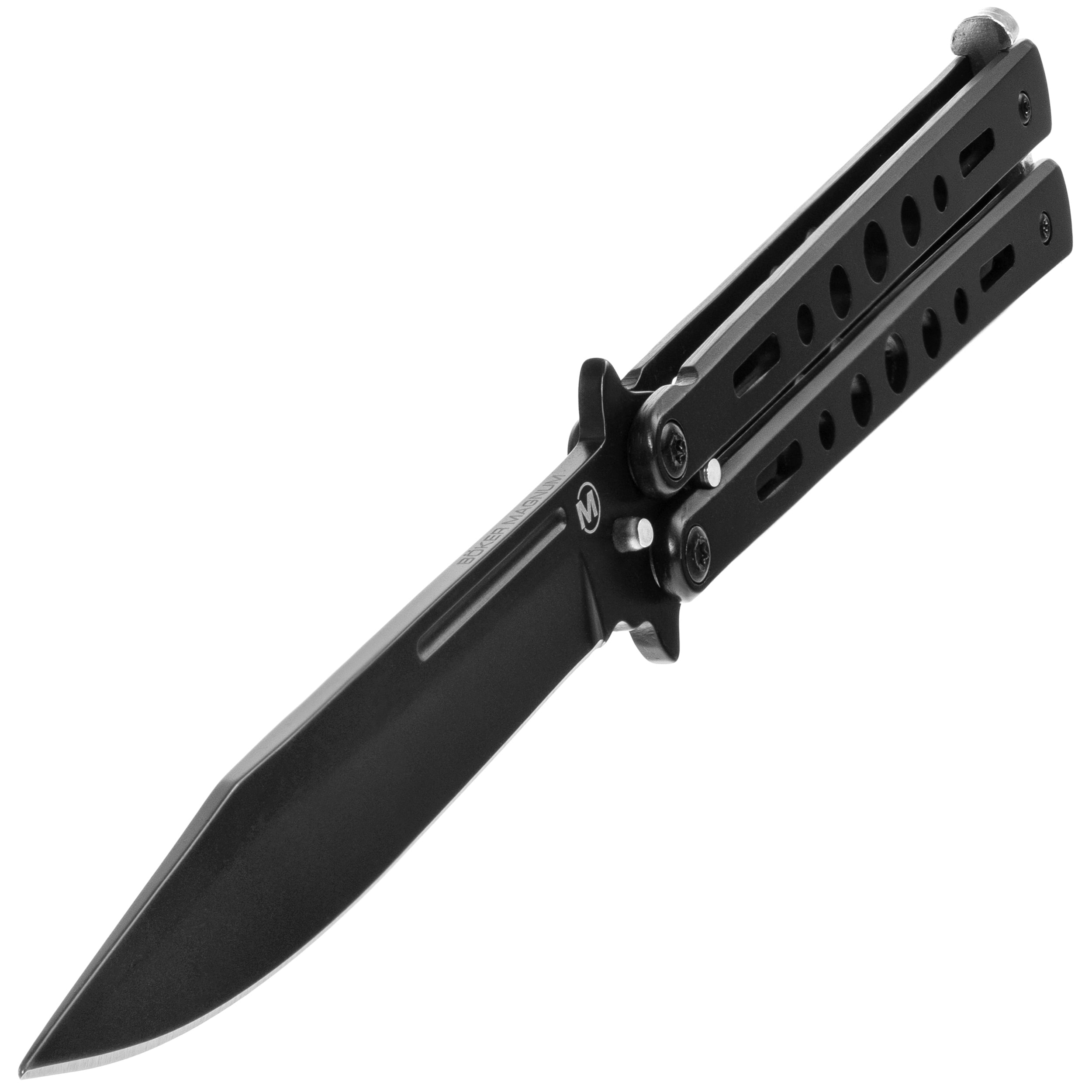 Boker Magnum Balisong Folding Knife All Black
