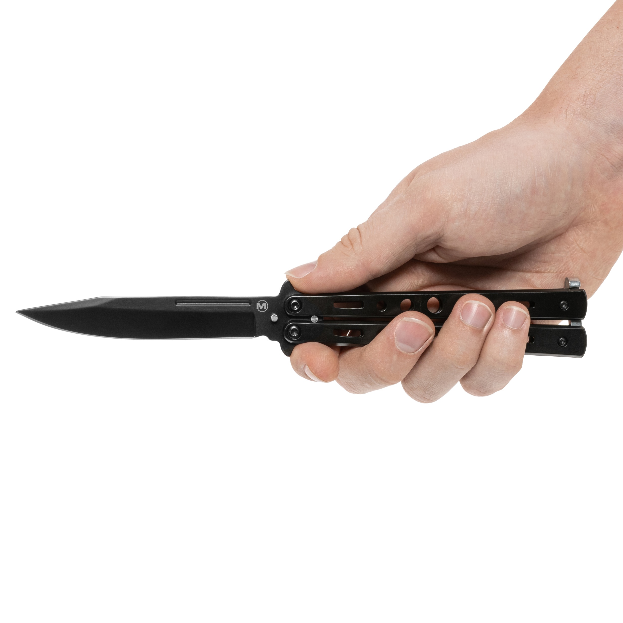 Boker Magnum Balisong Folding Knife All Black