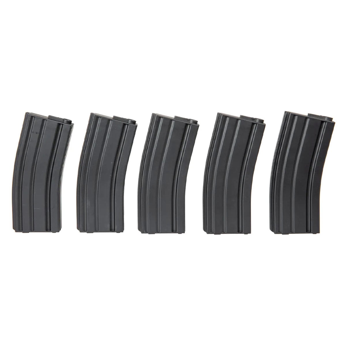 Zestaw 5 magazynków Specna Arms  Mid-Cap 140 kulek do replik M4/M16 - Black