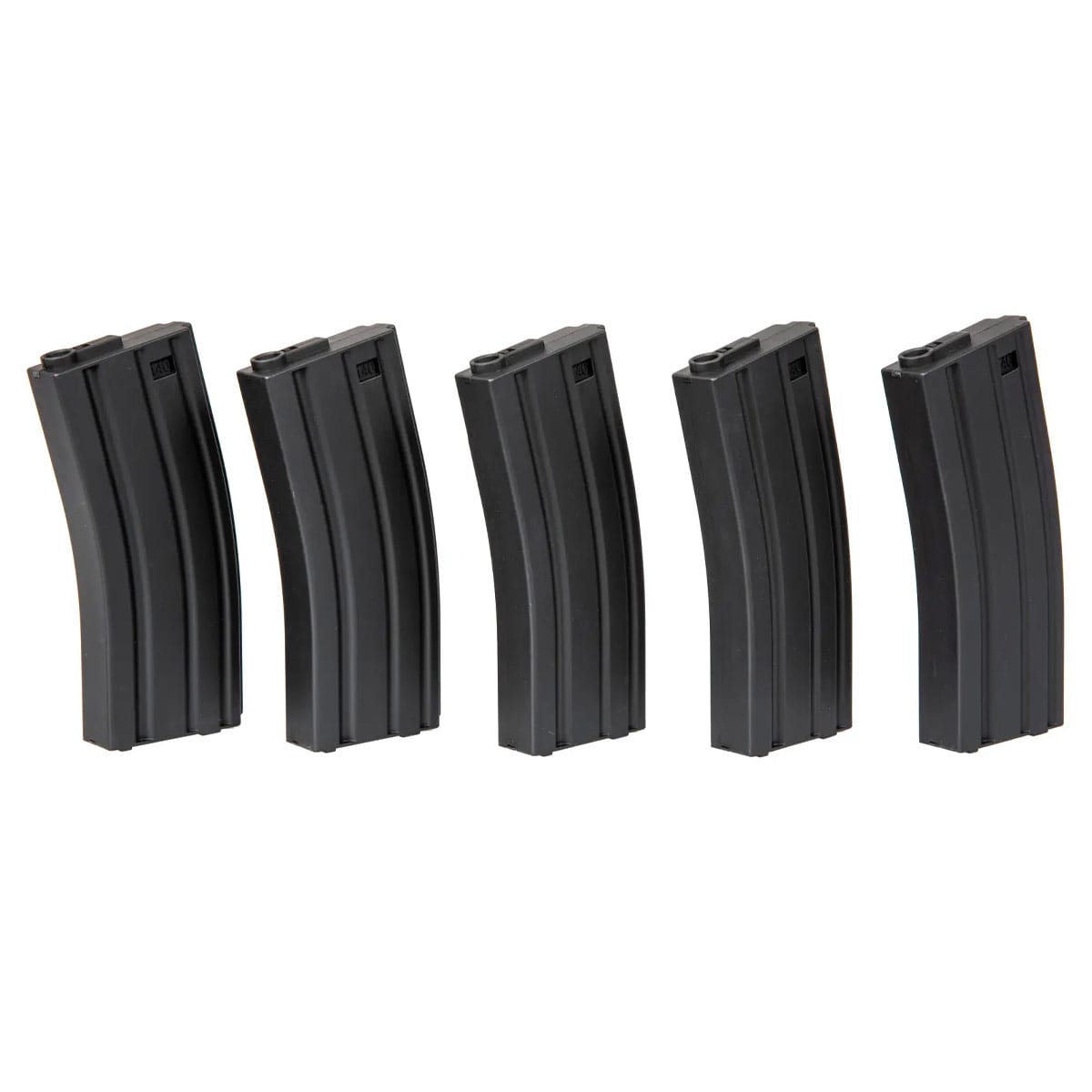 Zestaw 5 magazynków ASG Specna Arms  Mid-Cap do replik M4/M16 - Black