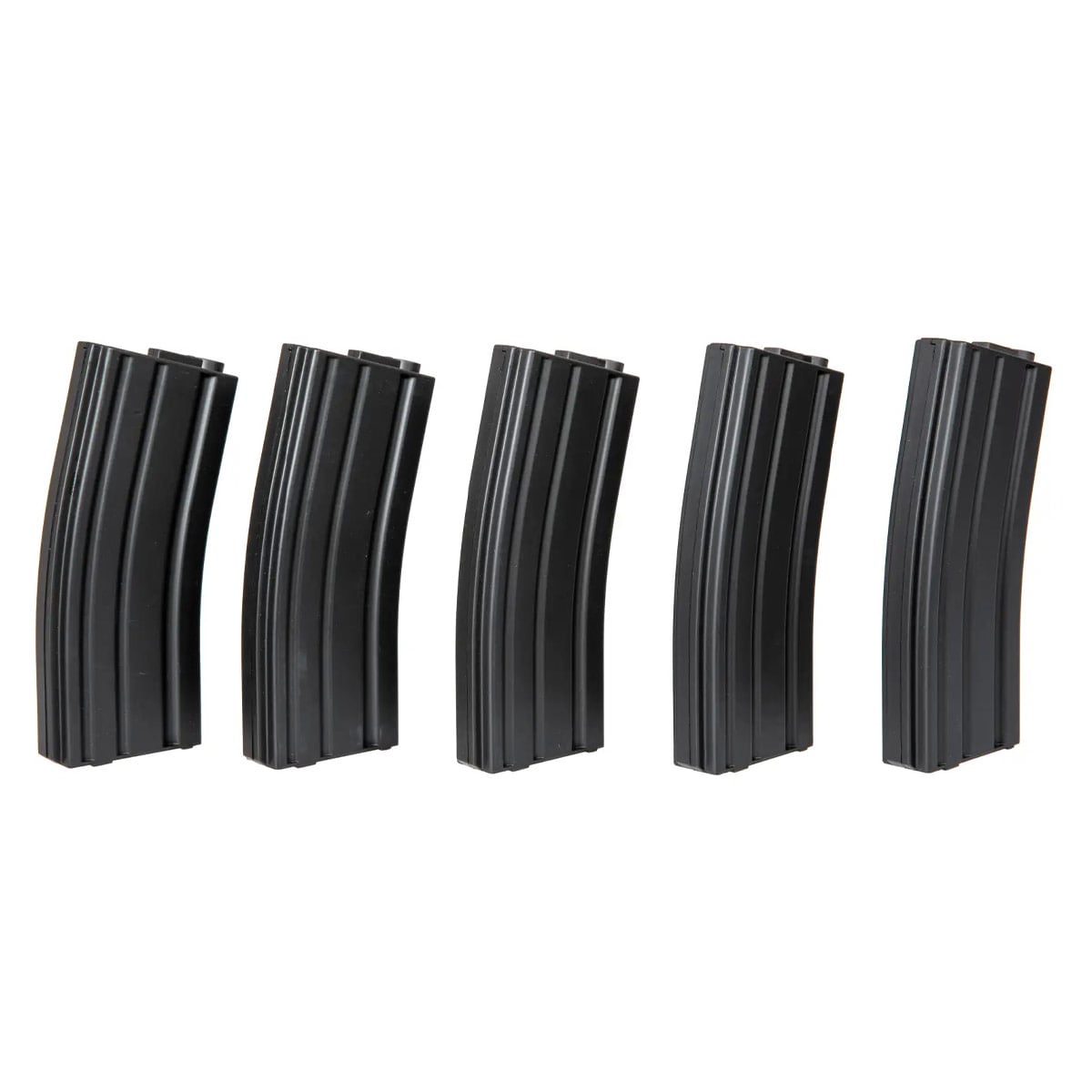 Zestaw 5 magazynków ASG Specna Arms  Mid-Cap do replik M4/M16 - Black