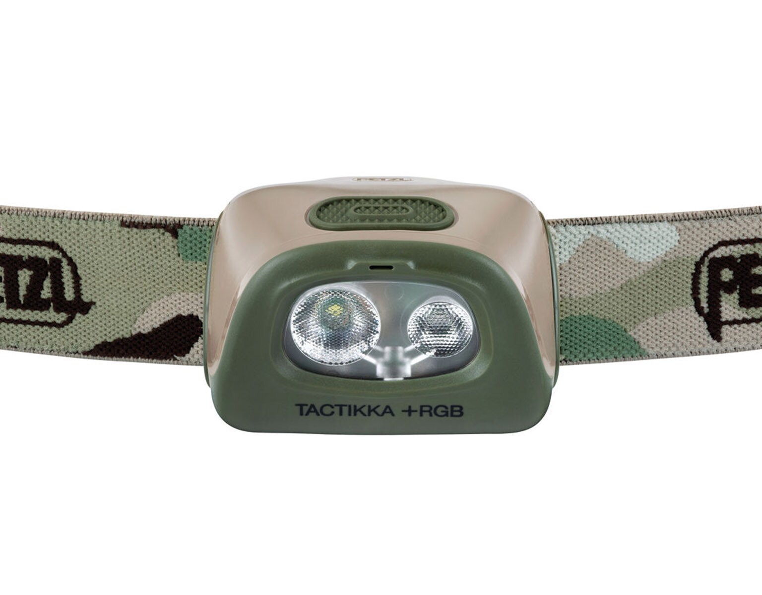 Latarka czołowa Petzl Tactikka +RGB Camo - 350 lumenów